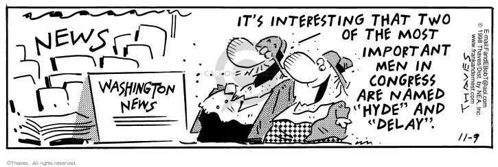 Cartoonist Bob Thaves Tom Thaves  Frank and Ernest 1998-11-09 
