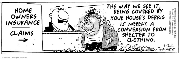 Cartoonist Bob Thaves Tom Thaves  Frank and Ernest 1999-01-26 