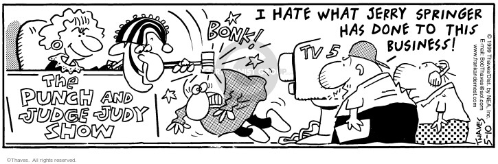 Cartoonist Bob Thaves Tom Thaves  Frank and Ernest 1999-05-10 