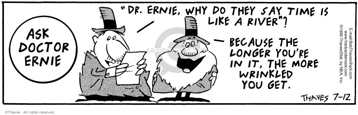 Comic Strip Bob Thaves Tom Thaves  Frank and Ernest 1999-07-12 affect