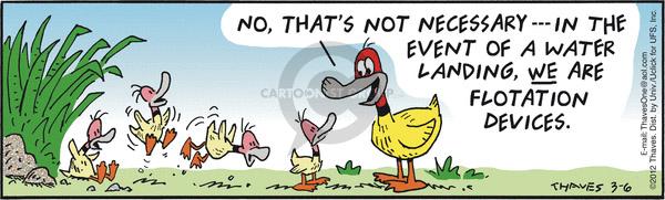 Comic Strip Bob Thaves Tom Thaves  Frank and Ernest 2012-03-06 duck