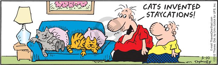 Comic Strip Bob Thaves Tom Thaves  Frank and Ernest 2012-05-10 couch