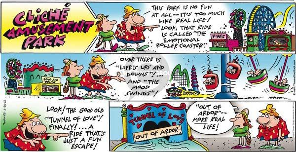 Comic Strip Bob Thaves Tom Thaves  Frank and Ernest 2012-05-20 swing