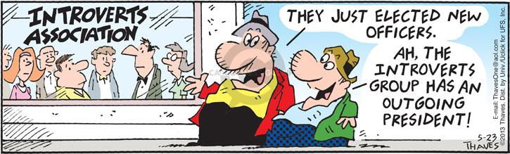 Cartoonist Bob Thaves Tom Thaves  Frank and Ernest 2013-05-23 