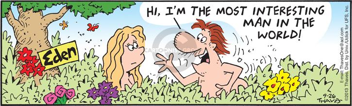 Comic Strip Bob Thaves Tom Thaves  Frank and Ernest 2013-09-26 Adam and Eve