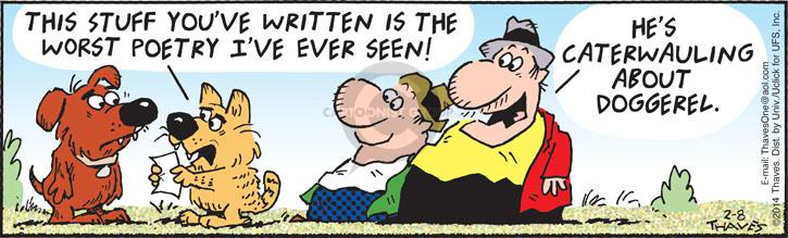 Cartoonist Bob Thaves Tom Thaves  Frank and Ernest 2014-02-08 