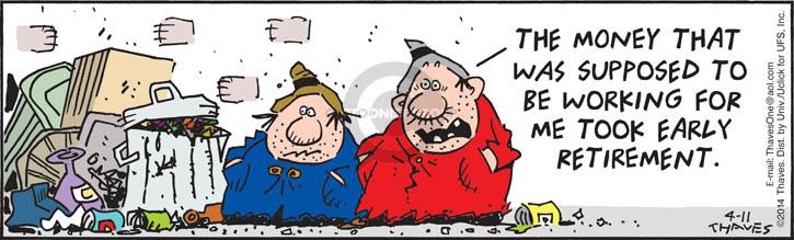 Cartoonist Bob Thaves Tom Thaves  Frank and Ernest 2014-04-11 