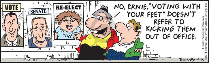 Cartoonist Bob Thaves Tom Thaves  Frank and Ernest 2014-04-15 