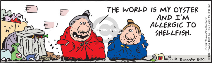 Cartoonist Bob Thaves Tom Thaves  Frank and Ernest 2014-08-30 