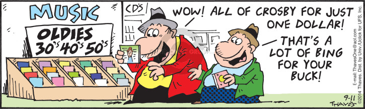Comic Strip Bob Thaves Tom Thaves  Frank and Ernest 2014-09-11 singer