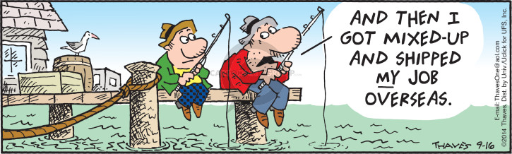 Cartoonist Bob Thaves Tom Thaves  Frank and Ernest 2014-09-16 