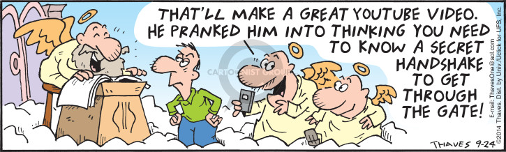 Cartoonist Bob Thaves Tom Thaves  Frank and Ernest 2014-09-24 