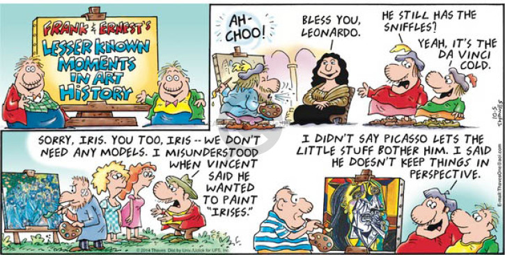 Comic Strip Bob Thaves Tom Thaves  Frank and Ernest 2014-10-05 painter