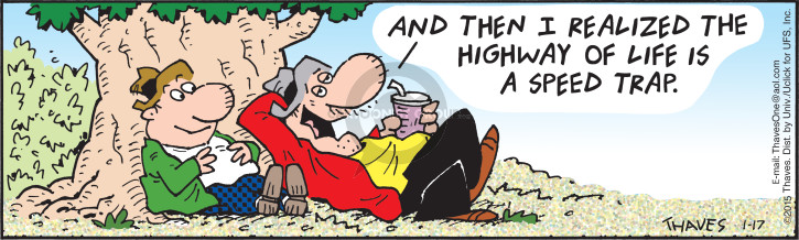 Cartoonist Bob Thaves Tom Thaves  Frank and Ernest 2015-01-17 