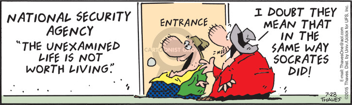 Cartoonist Bob Thaves Tom Thaves  Frank and Ernest 2015-07-28 