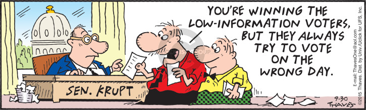Cartoonist Bob Thaves Tom Thaves  Frank and Ernest 2015-09-30 