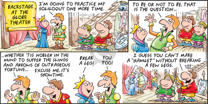 Comic Strip Bob Thaves Tom Thaves  Frank and Ernest 2016-01-03 practice