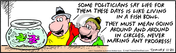 Cartoonist Bob Thaves Tom Thaves  Frank and Ernest 2017-11-20 