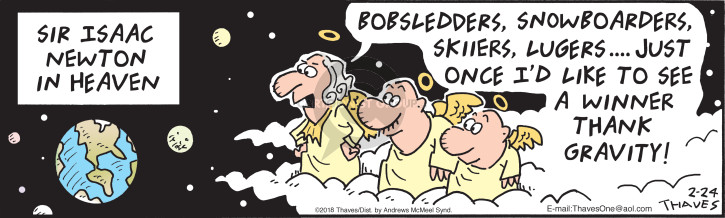 Cartoonist Bob Thaves Tom Thaves  Frank and Ernest 2018-02-24 