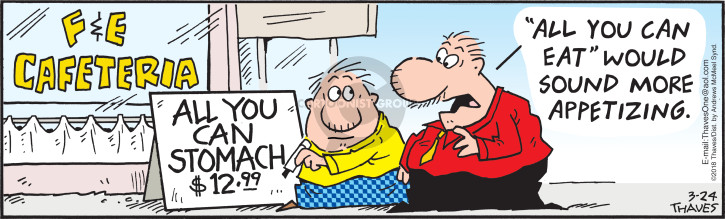 Cartoonist Bob Thaves Tom Thaves  Frank and Ernest 2018-03-24 