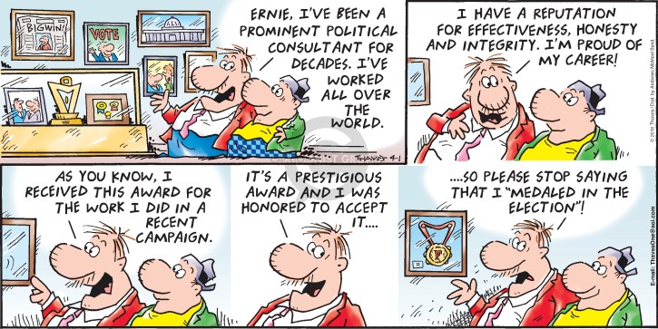 Cartoonist Bob Thaves Tom Thaves  Frank and Ernest 2018-04-01 
