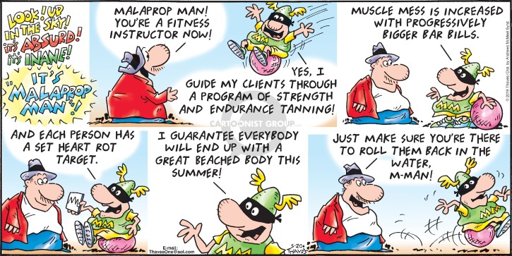 Comic Strip Bob Thaves Tom Thaves  Frank and Ernest 2018-05-20 muscle