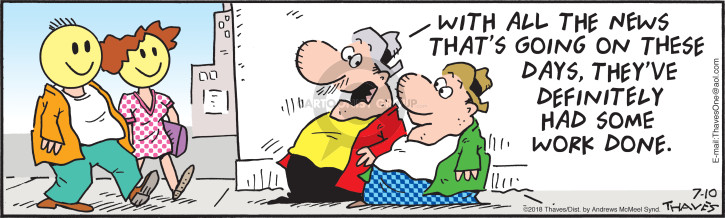 Cartoonist Bob Thaves Tom Thaves  Frank and Ernest 2018-07-10 