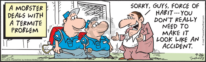 Cartoonist Bob Thaves Tom Thaves  Frank and Ernest 2018-09-26 