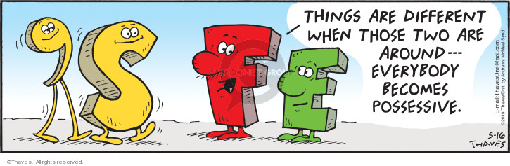 Comic Strip Bob Thaves Tom Thaves  Frank and Ernest 2019-05-16 grammar