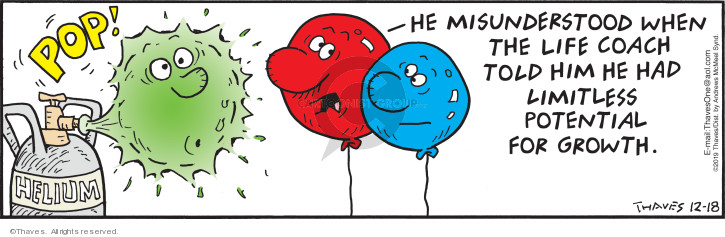 Comic Strip Bob Thaves Tom Thaves  Frank and Ernest 2019-12-18 misunderstand