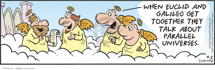 Comic Strip Bob Thaves Tom Thaves  Frank and Ernest 2020-04-02 heaven