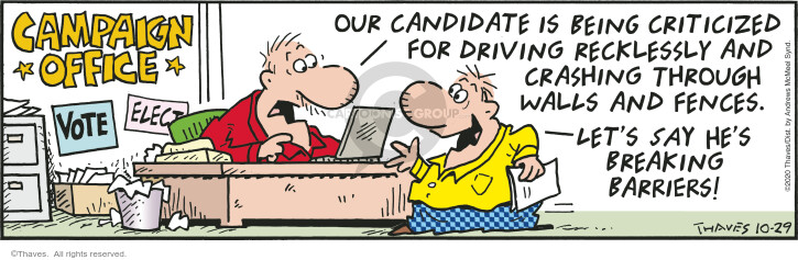 Cartoonist Bob Thaves Tom Thaves  Frank and Ernest 2020-10-29 