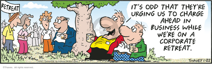Cartoonist Bob Thaves Tom Thaves  Frank and Ernest 2021-01-22 
