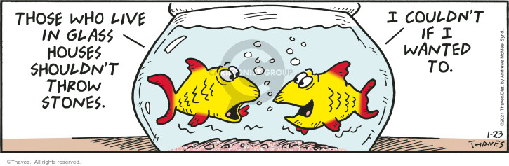 Comic Strip Bob Thaves Tom Thaves  Frank and Ernest 2021-01-23 fish