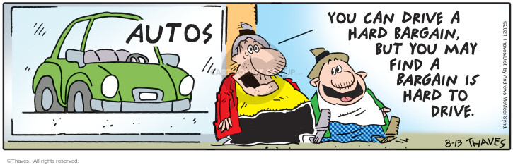 Cartoonist Bob Thaves Tom Thaves  Frank and Ernest 2021-08-13 