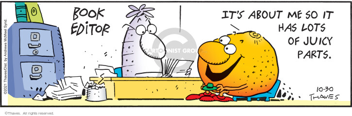 Comic Strip Bob Thaves Tom Thaves  Frank and Ernest 2021-10-30 food