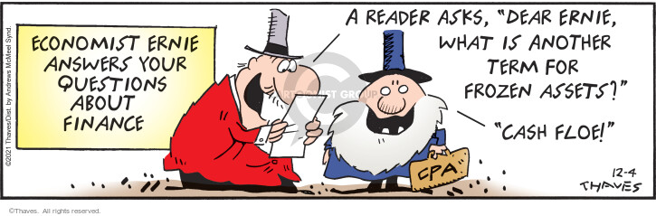 Cartoonist Bob Thaves Tom Thaves  Frank and Ernest 2021-12-04 
