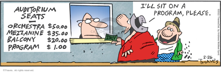 Cartoonist Bob Thaves Tom Thaves  Frank and Ernest 2022-02-26 