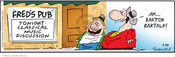Cartoonist Bob Thaves Tom Thaves  Frank and Ernest 2022-03-26 