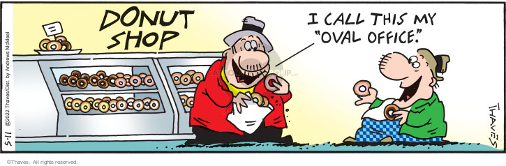Comic Strip Bob Thaves Tom Thaves  Frank and Ernest 2022-05-11 doughnut