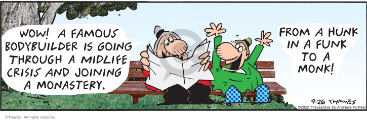 Cartoonist Bob Thaves Tom Thaves  Frank and Ernest 2022-09-26 