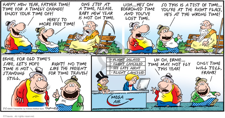 Cartoonist Bob Thaves Tom Thaves  Frank and Ernest 2023-01-01 