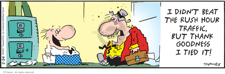 Cartoonist Bob Thaves Tom Thaves  Frank and Ernest 2023-02-24 