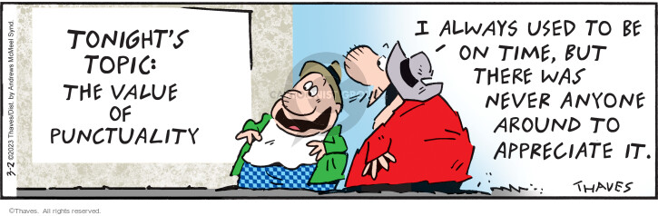 Cartoonist Bob Thaves Tom Thaves  Frank and Ernest 2023-03-02 