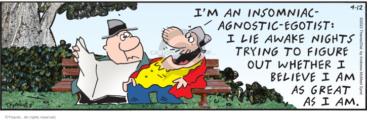 Cartoonist Bob Thaves Tom Thaves  Frank and Ernest 2023-04-12 
