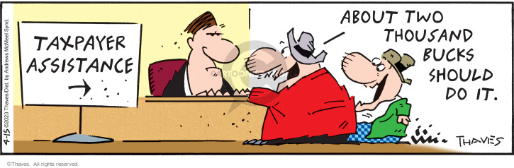 Cartoonist Bob Thaves Tom Thaves  Frank and Ernest 2023-04-15 