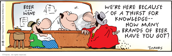 Cartoonist Bob Thaves Tom Thaves  Frank and Ernest 2023-05-18 