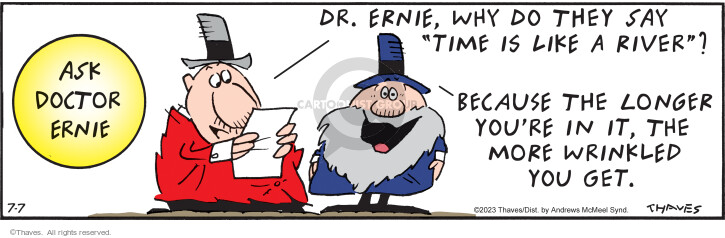 Cartoonist Bob Thaves Tom Thaves  Frank and Ernest 2023-07-07 