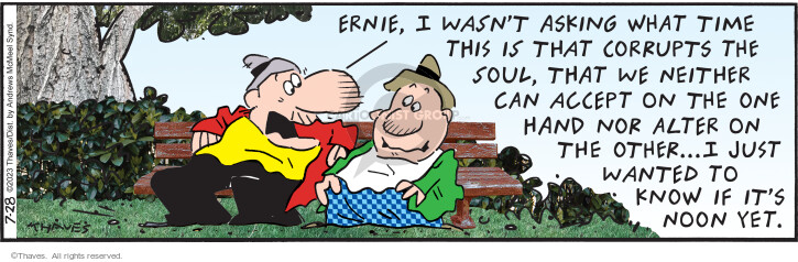 Cartoonist Bob Thaves Tom Thaves  Frank and Ernest 2023-07-28 
