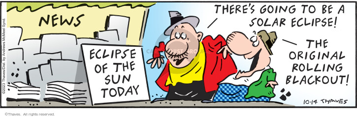 Cartoonist Bob Thaves Tom Thaves  Frank and Ernest 2023-10-14 